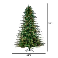 Hot 7.5 ft. Clear Lit Norfolk Pine Christmas Tree Christmas Trees