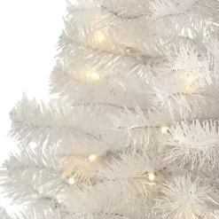 5 ft. Clear Pre-Lit White Christmas Tree Christmas Trees