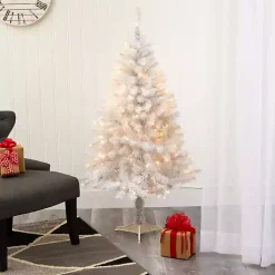 5 ft. Clear Pre-Lit White Christmas Tree Christmas Trees