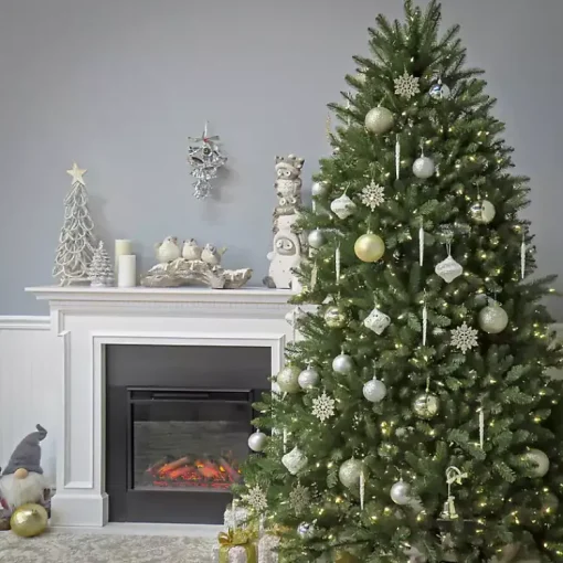 Clearance 6.5 ft. Dunhill Fir Hinged Christmas Tree Christmas Trees