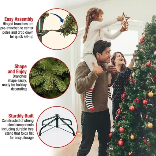 Clearance 6.5 ft. Dunhill Fir Hinged Christmas Tree Christmas Trees