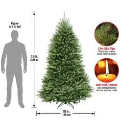 Online 7.5 ft. Dunhill Fir Hinged Christmas Tree Christmas Trees