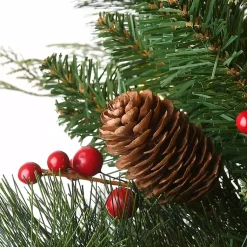 Discount 5 ft. Feel Real Pre-Lit Buzzard Pine Tree Christmas Trees