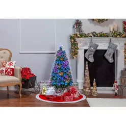 Clearance 4 ft. Fiber Optic Color Changing Christmas Tree Christmas Trees