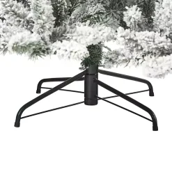 Online 7.5 ft. Flocked Livingston Fir Pine Christmas Tree Christmas Trees