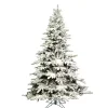 Discount 4.5 ft. Flocked Utica Fir Christmas Tree Christmas Trees