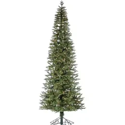 Clearance 10 ft. Lit Narrow Jackson Pine Christmas Tree Christmas Trees