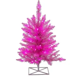 Discount 3 ft. Pre-Lit Christmas Tree Christmas Arrangements & Garland