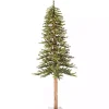 New 6 ft. Pre-Lit Clear Natural Alpine Christmas Tree Christmas Trees