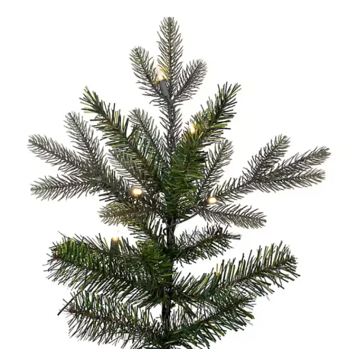 Discount 7.5 ft. Pre-Lit Douglas Fir Slim Christmas Tree Christmas Trees