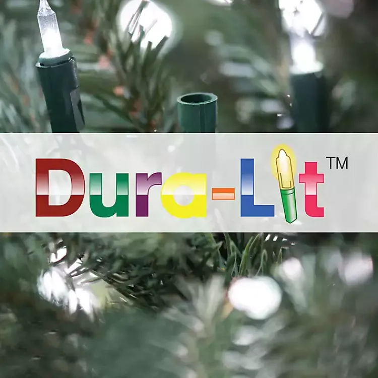 Discount 7.5 ft. Pre-Lit Douglas Fir Slim Christmas Tree Christmas Trees