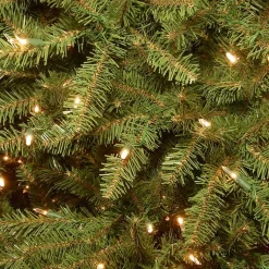 Clearance 9 ft. Pre-Lit Dunhill Fir Hinged Christmas Tree Christmas Trees