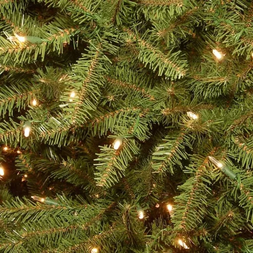 Clearance 9 ft. Pre-Lit Dunhill Fir Hinged Christmas Tree Christmas Trees