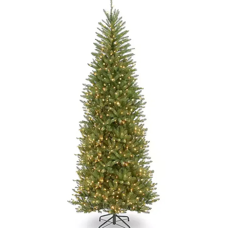 9 ft. Pre-Lit Dunhill Fir Slim Christmas Tree Christmas Trees