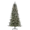 Clearance 7 ft. Pre-Lit Flocked Arctic Pine Christmas Tree Christmas Trees
