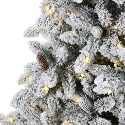 New 9 ft. Pre-Lit Pine Cone Covered Christmas Tree Christmas Trees