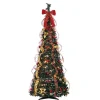 New 6 ft. Pre-Lit Pop-Up Decorated Christmas Tree Christmas Trees