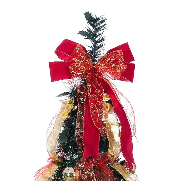 New 6 ft. Pre-Lit Pop-Up Decorated Christmas Tree Christmas Trees