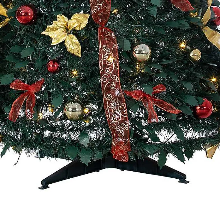 New 6 ft. Pre-Lit Pop-Up Decorated Christmas Tree Christmas Trees