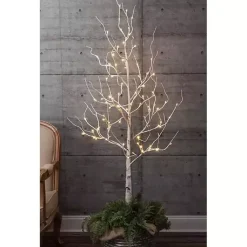 New 6 ft. Pre-Lit White Birch Christmas Tree Christmas Trees