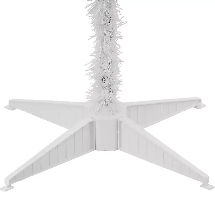 Online 4 ft. Pre-Lit White Tinsel Christmas Tree Christmas Trees