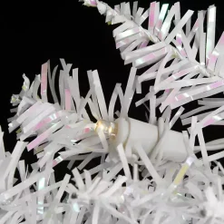 Online 4 ft. Pre-Lit White Tinsel Christmas Tree Christmas Trees