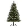 Clearance 5 ft. Snowy Pine & Pinecones Christmas Tree Christmas Trees