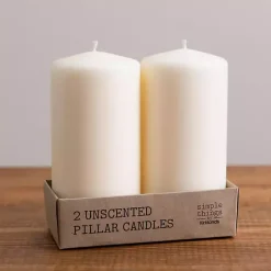 Outlet 6 in. Pillar Candles, Set of 2 Candles