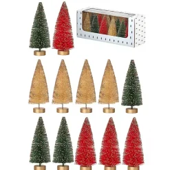 Sale 5 in. Red & Green Woodland Tree 12-pc. Set Christmas Decorations