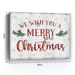 Discount A Merry Christmas Canvas Art Print, 16x20 Christmas Art & Wall Decor