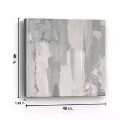 Kirklands Home Canvas Art|Abstract Meadow Large Canvas Art Print Gray