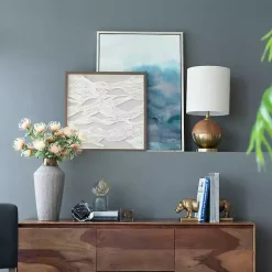 Kirklands Home Wall Plaques|Abstract Rice Paper Framed Wall Plaque