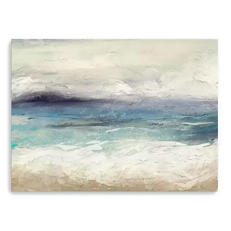 Kirklands Home Canvas Art|Abstract Seafoam Canvas Wall Art