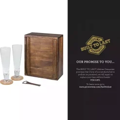 Kirklands Home Barware|Acacia Buffalo Bills Beer Glass Set