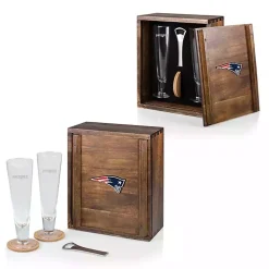 Kirklands Home Barware|Acacia New England Patriots Beer Glass Set