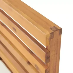 Kirklands Home Outdoor Seating|Acacia White Cushioned Outdoor Chairs, Set of 2