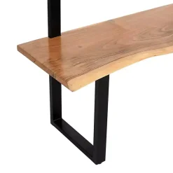 Kirklands Home Entryway Furniture|Acacia Wood Modern Storage Hooks Hall Tree