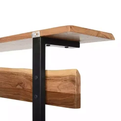 Kirklands Home Entryway Furniture|Acacia Wood Modern Storage Hooks Hall Tree