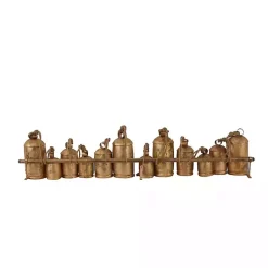 Discount Aged Round Bells Wall Plaque Decorative Accents