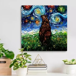 Kirklands Home Canvas Art|Aja Trier Tortoiseshell Starry Night Canvas Print