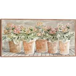 Kirklands Home Canvas Art|All in a Row Framed Canvas Art Print