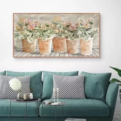 Kirklands Home Canvas Art|All in a Row Framed Canvas Art Print