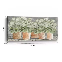 Kirklands Home Canvas Art|All In a Row II Floral Canvas Art Print