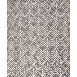 Kirklands Home Outdoor Rugs|Aloha Botanical Indoor/Outdoor Rug, 5x7 Gray