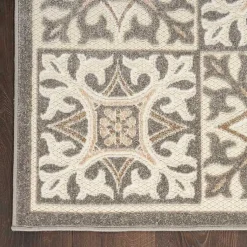 Kirklands Home Outdoor Rugs|Aloha Ivory Geometric Indoor/Outdoor Area Rug, 3x5