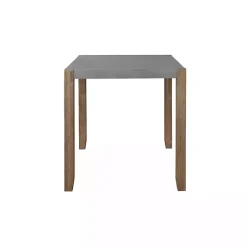 Kirklands Home Dining Tables|Amber Wood and Faux Concrete Dining Table