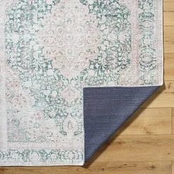 Kirklands Home Area Rugs|Amelie Green Traditional Washable Area Rug, 7x10