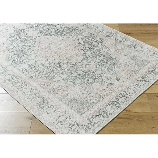 Kirklands Home Area Rugs|Amelie Green Traditional Washable Area Rug, 7x10