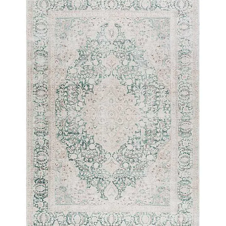 Kirklands Home Area Rugs|Amelie Green Traditional Washable Area Rug, 8x12