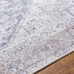 Kirklands Home Area Rugs|Amelie Navy Blue Classic Washable Area Rug, 7x10